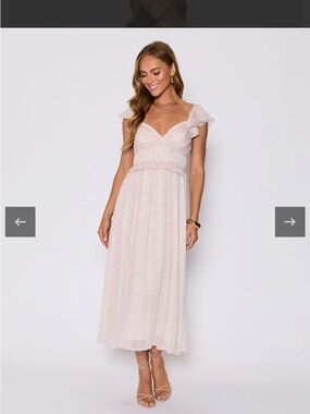 NWOT Enchanted Smocked Ruffle Floral Dress